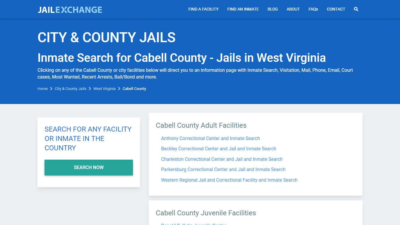 Cabell County Jail Inmates | Arrests | Mugshots | WV